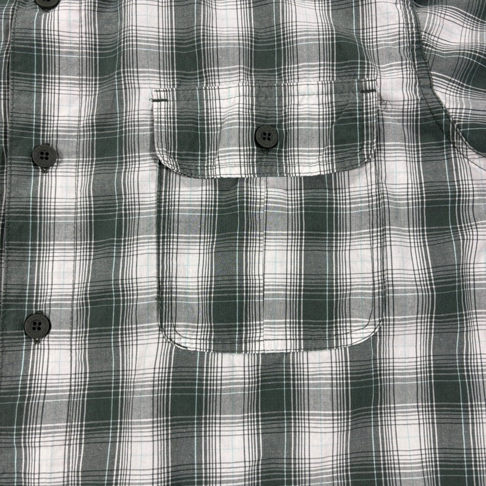 Red Head Button Down Shirt Mens 2XL Green Plaid Short Sleeve - Picture 4 of 10